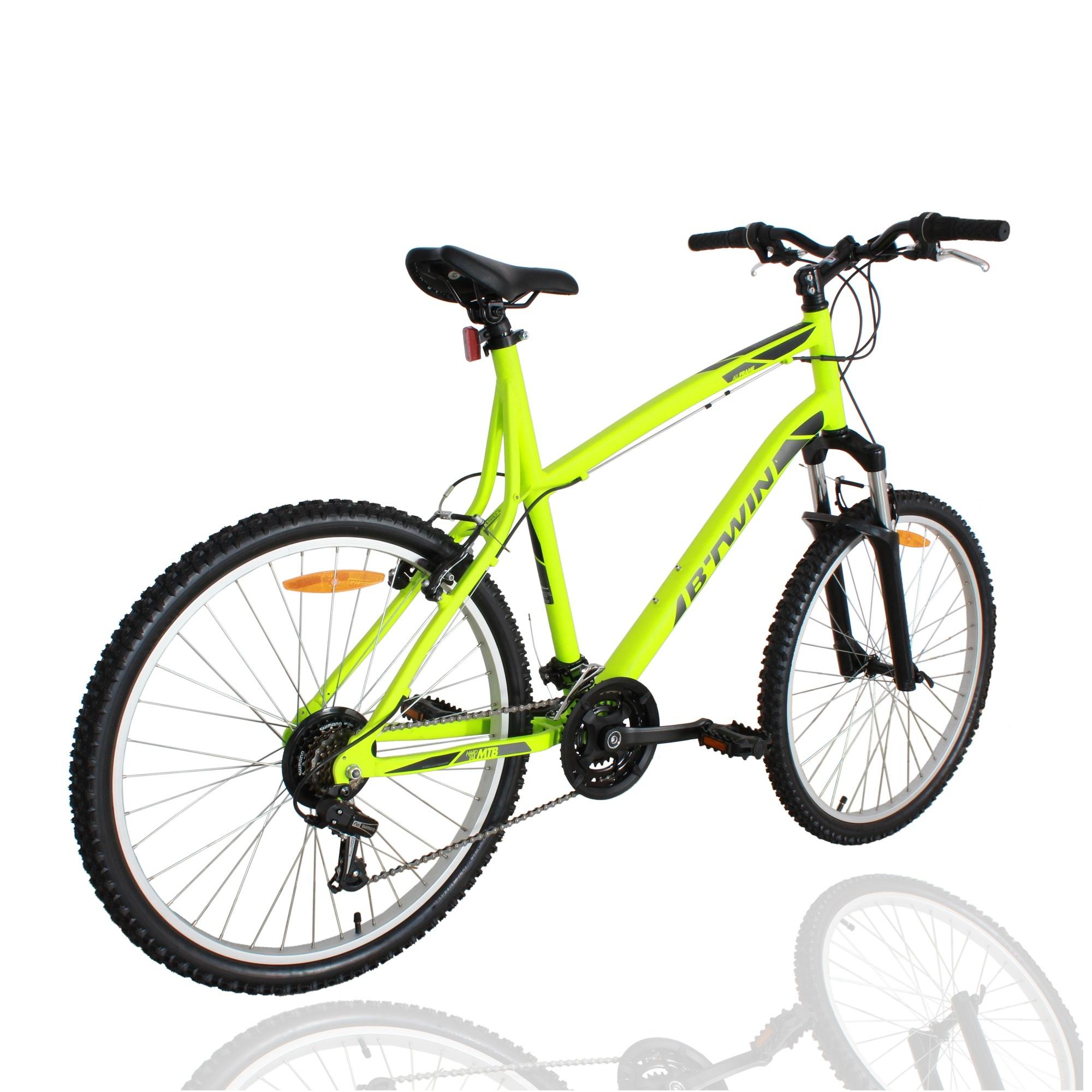 btwin rockrider 340 yellow mtb cycle