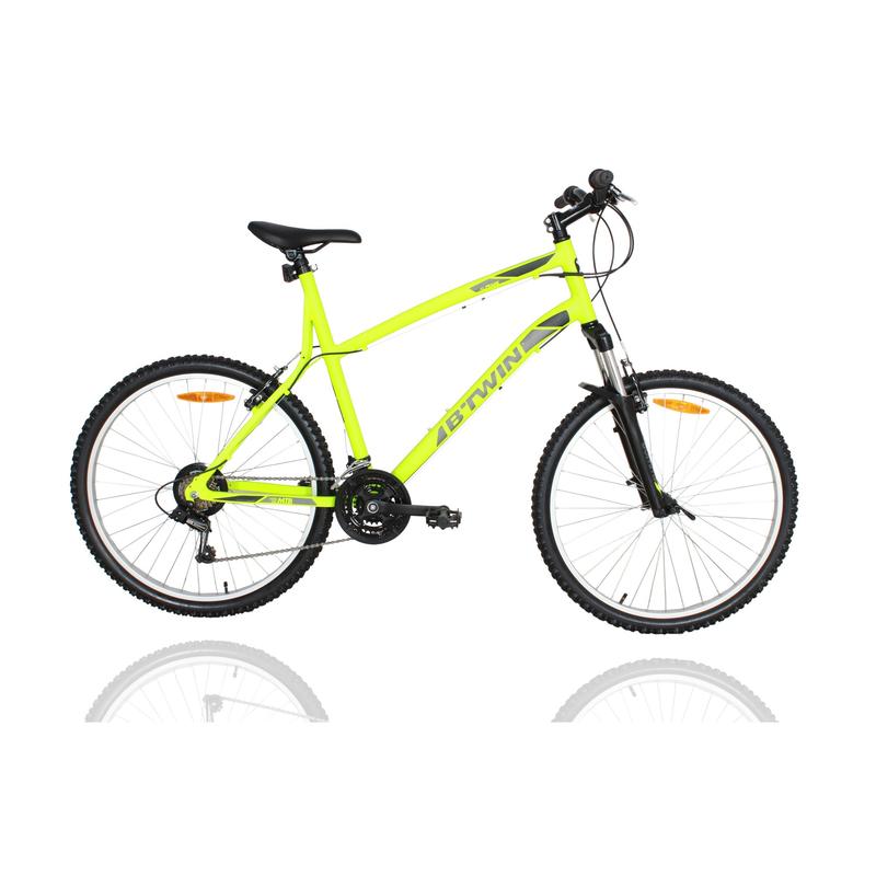 btwin rockrider 340 yellow mtb cycle