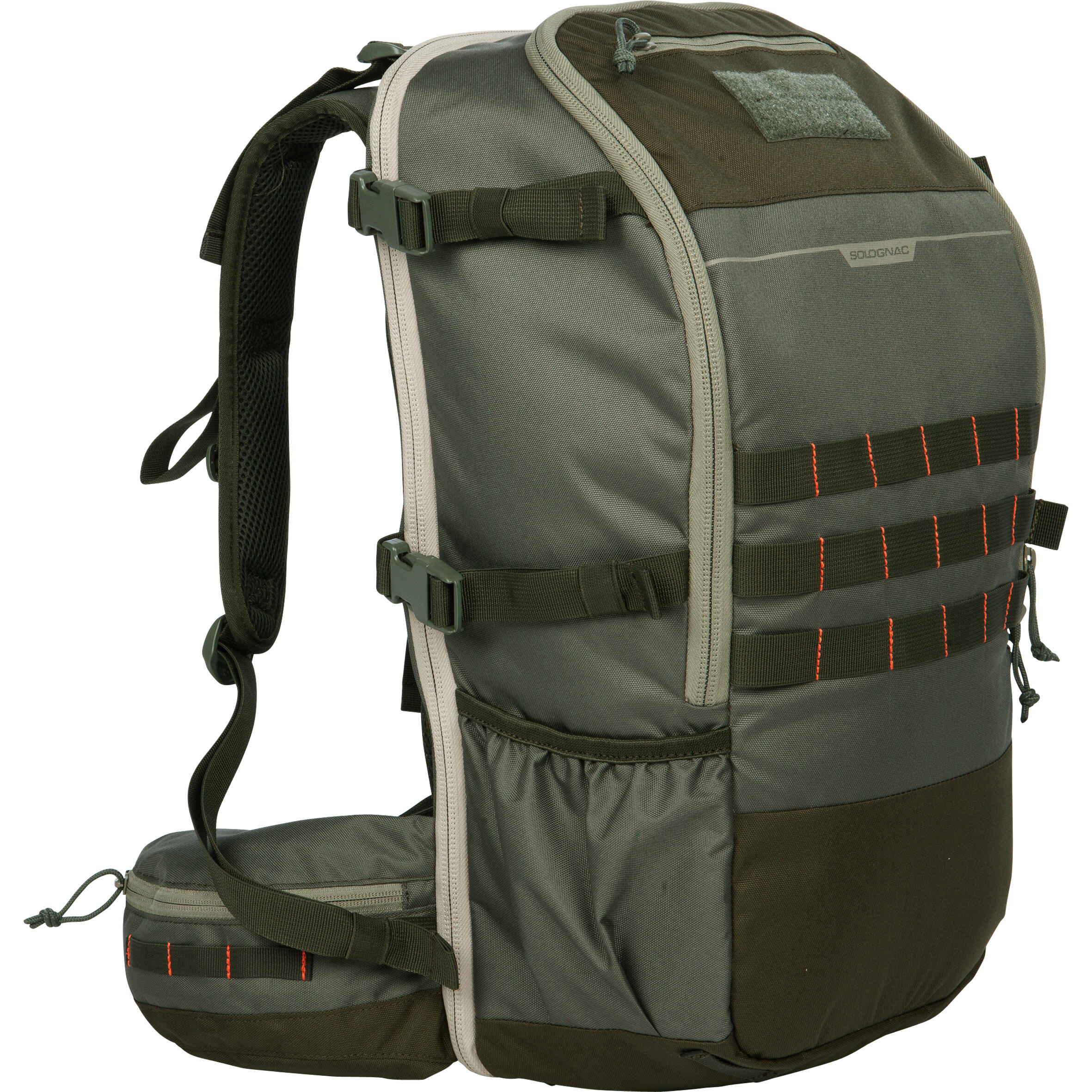 Zaino XACCESS caccia COMPACT 45 L verde militare SOLOGNAC DECATHLON