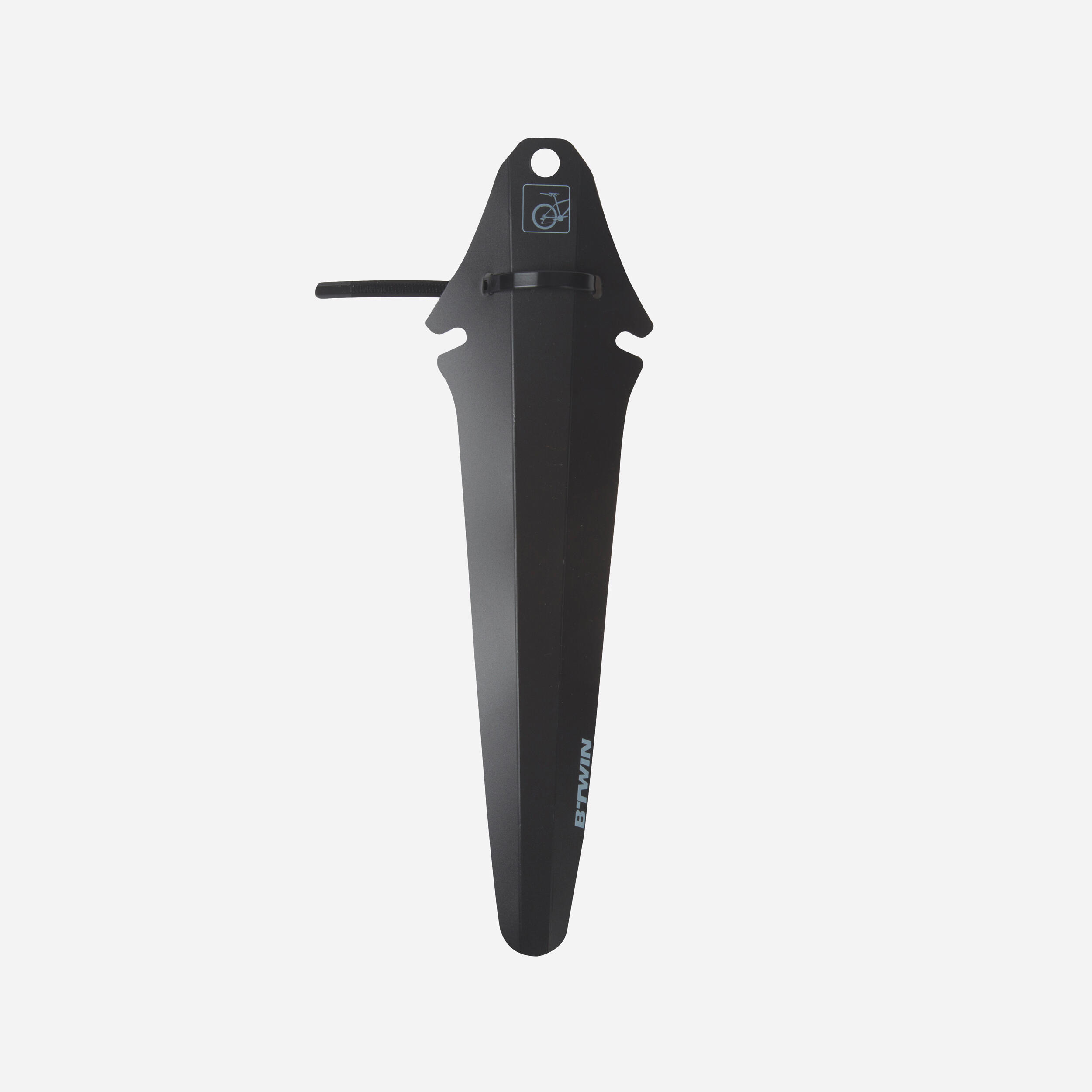 Flash Road Bike Saddle Mudguard Black Decathlon
