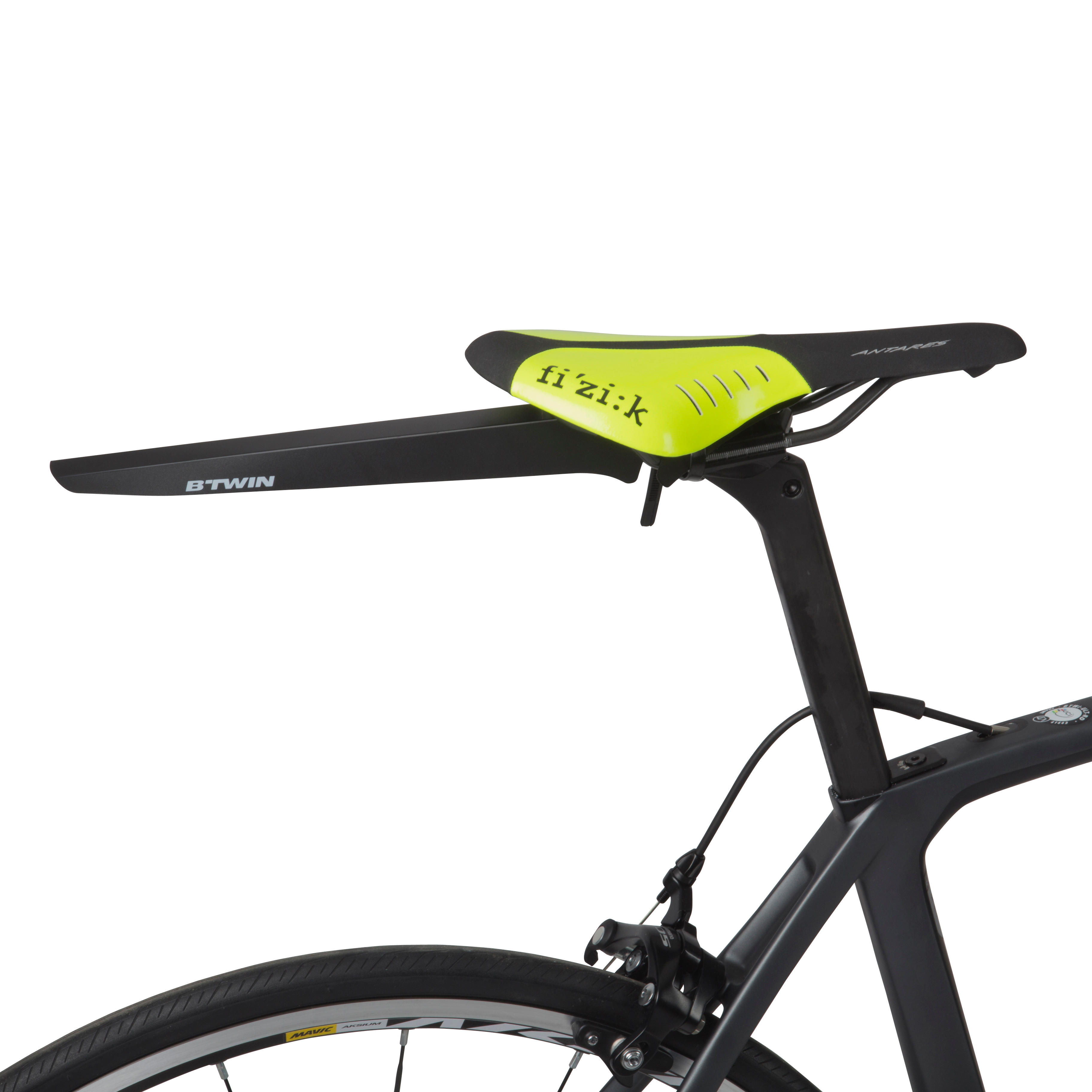 GARDE-BOUE DE SELLE VÉLO ROUTE FLASH noir - BTWIN