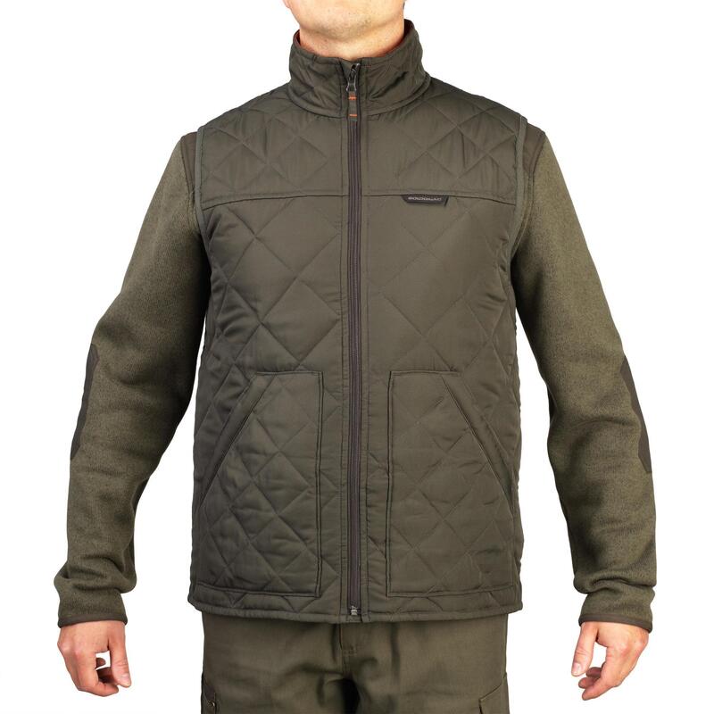 Gilet chasse matelassé vert 100