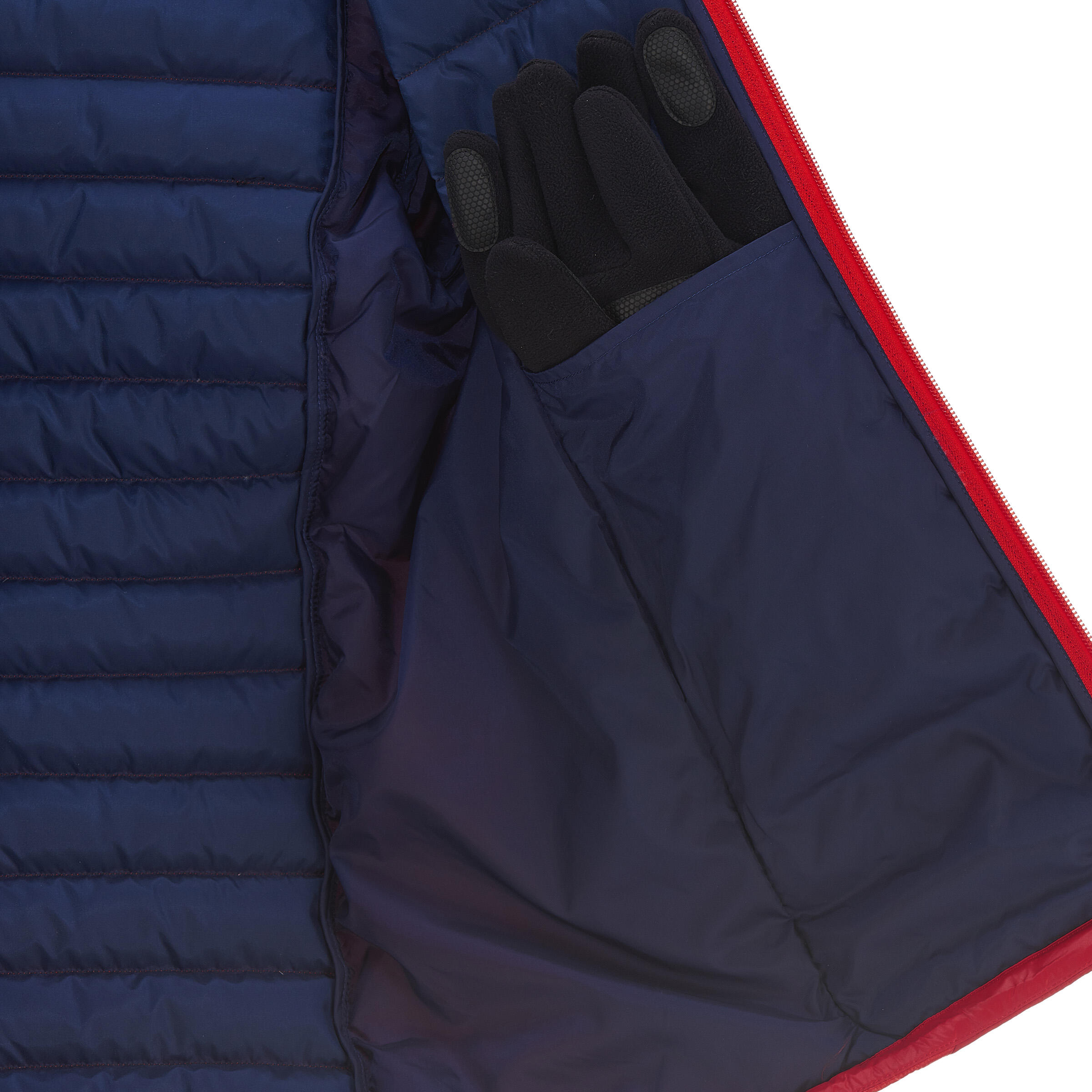 X-Light men's quilted hiking jacket red 11/18