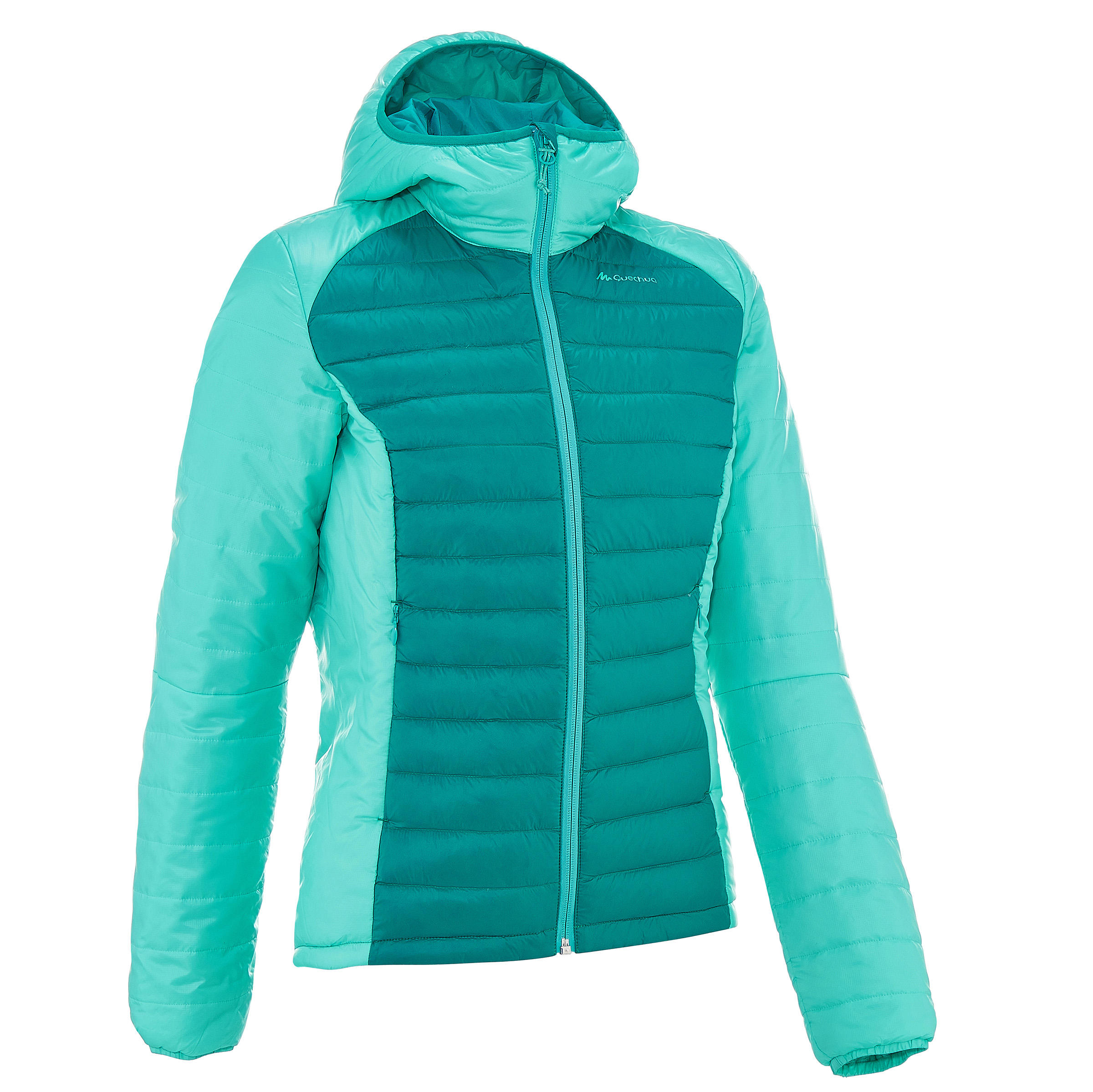 FORCLAZ X-Light Ladies' Quilted Hiking Jacket - green