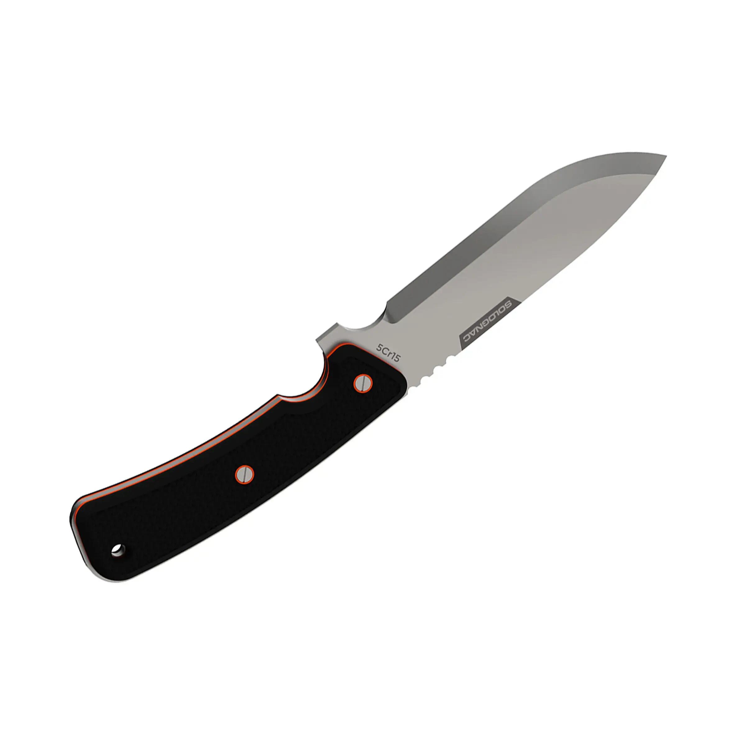 Vadászkés Sika 130 Grip, rögzített, 13 cm-es penge, fekete  5/8