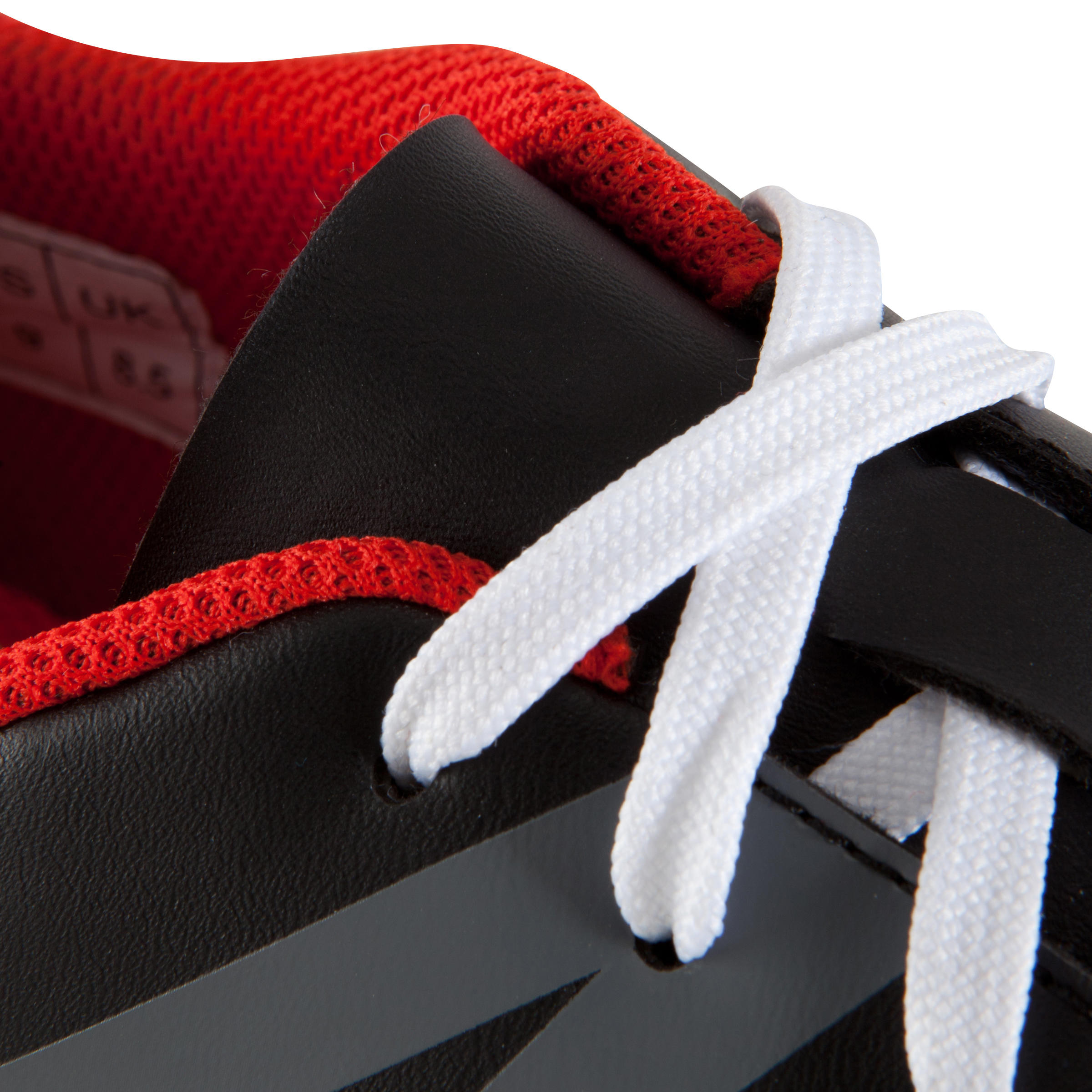 First 100 HG Adult Hard Pitch Football Boot - Black/Red/White 11/12