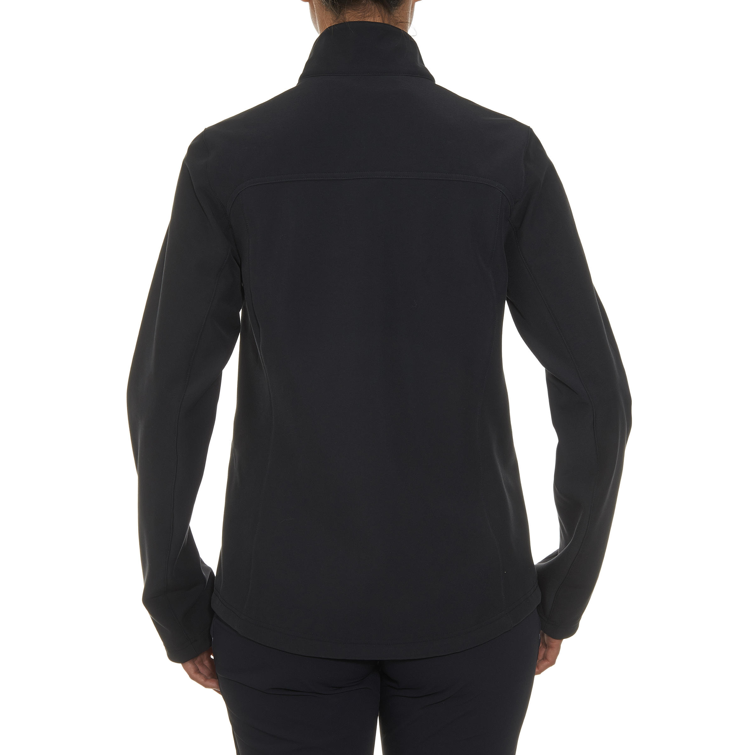 Women's WindWarm 100 Hiking Softshell Jacket - Black 4/13