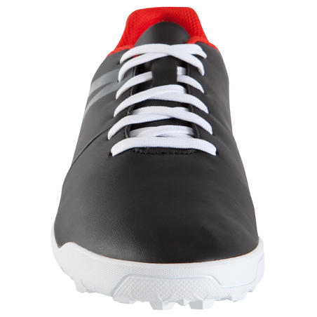 Chaussure de football adulte terrains durs First 100 HG noire rouge blanc