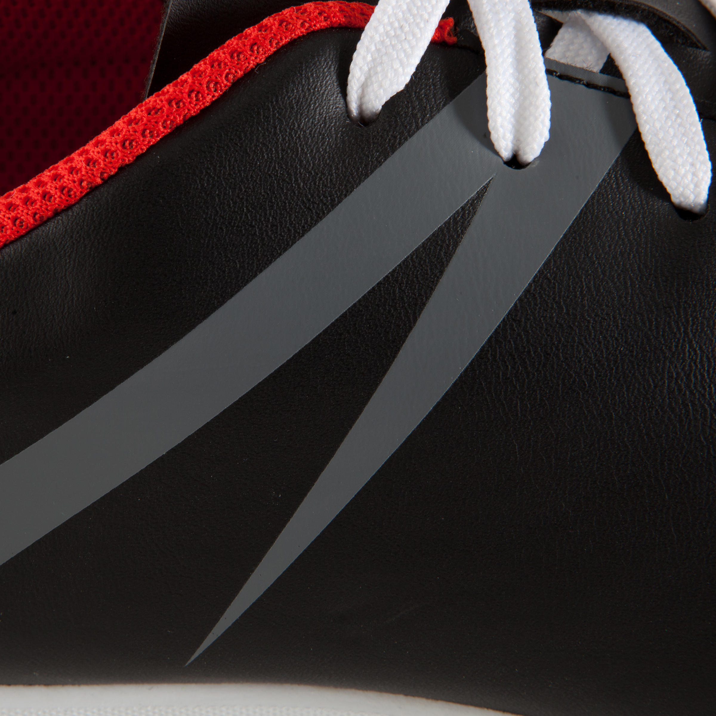 First 100 HG Adult Hard Pitch Football Boot - Black/Red/White 12/12