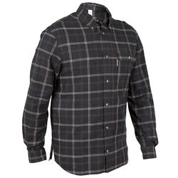 Chemise manches longues chasse 100 noir