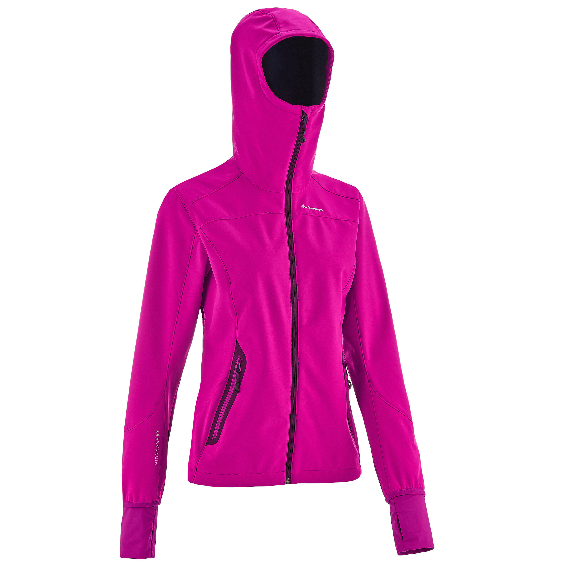 Women's Forclaz 500 Softshell Hiking Jacket - Pink 2/16