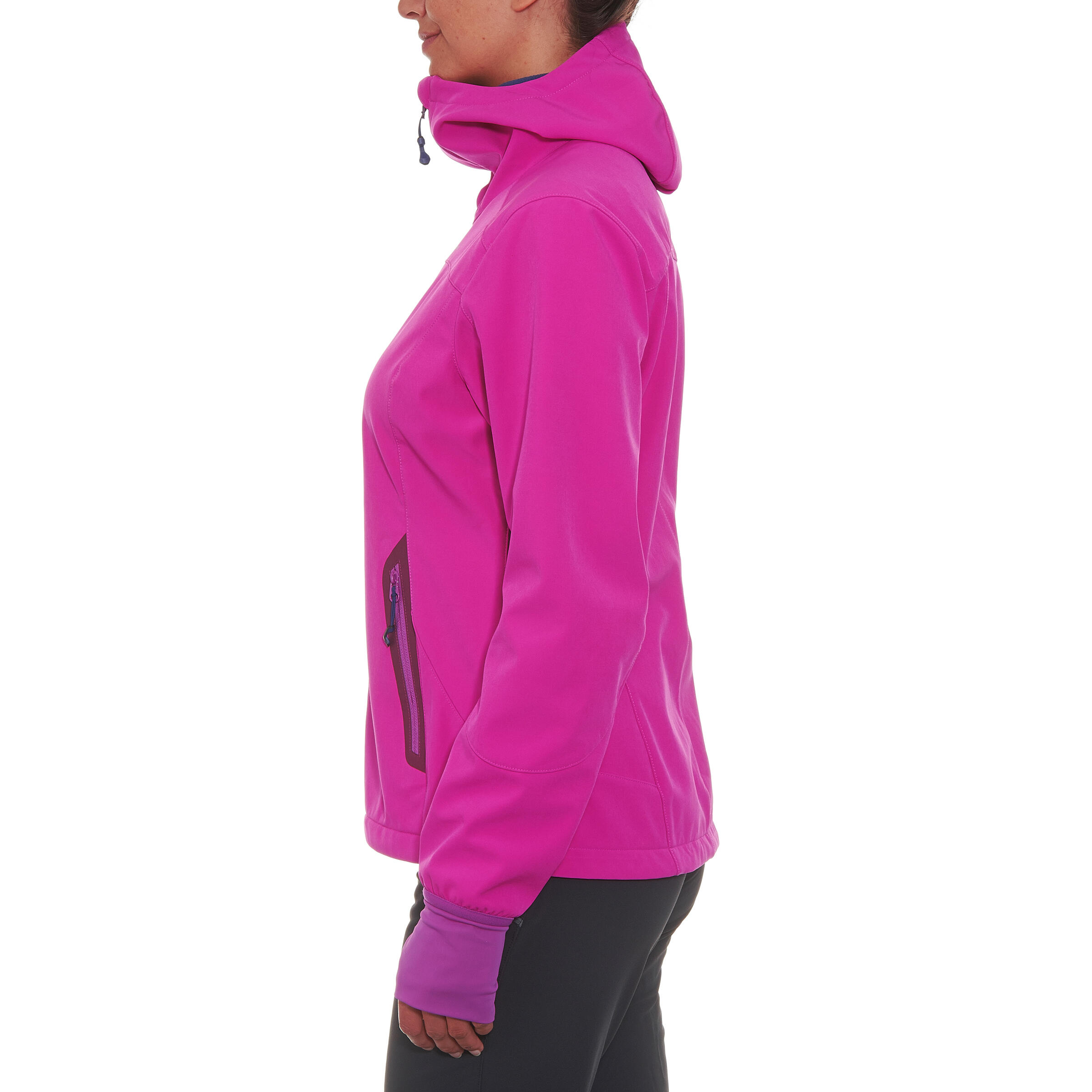 Women's Forclaz 500 Softshell Hiking Jacket - Pink 4/16