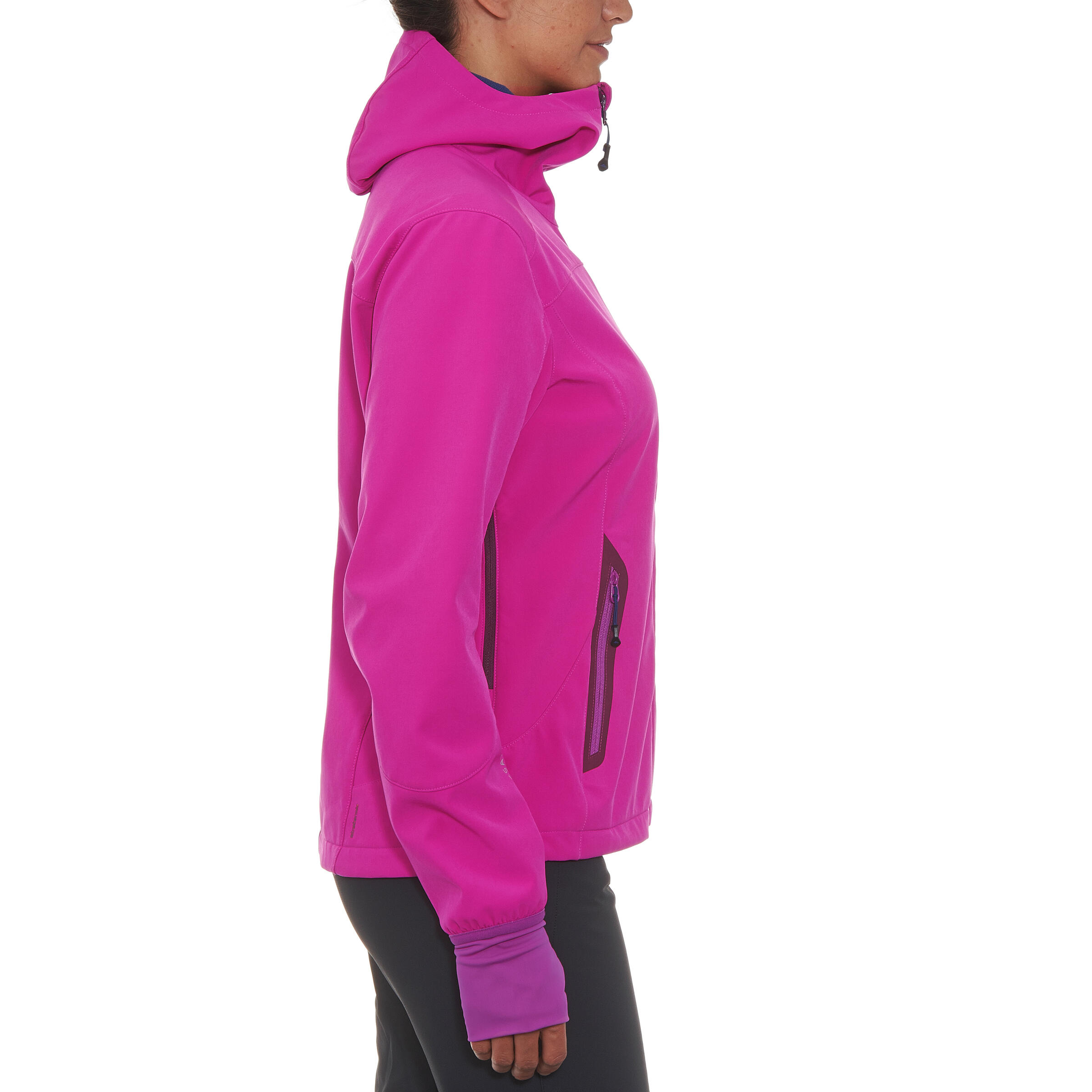 Women's Forclaz 500 Softshell Hiking Jacket - Pink 6/16