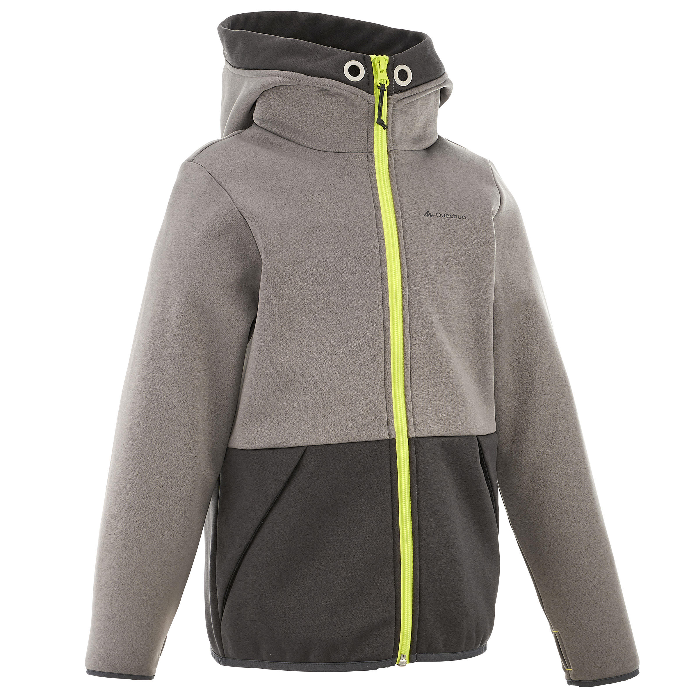 

Boy’s Hiking Fleece Jacket Hike 550 - Grey