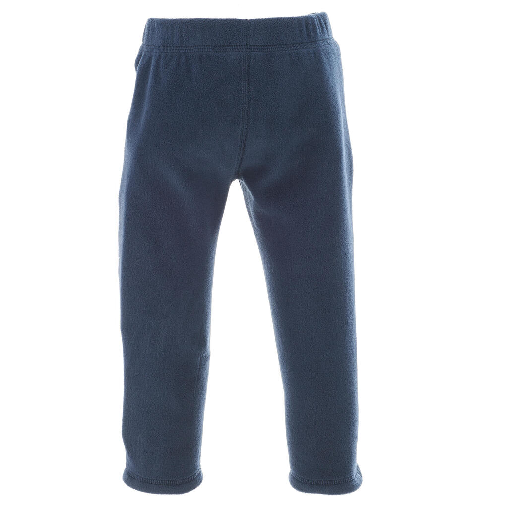 Kids' 2-6 Years Hiking Fleece Trousers MH100 - Navy blue