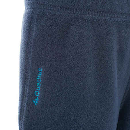 Kids' 2-6 Years Hiking Fleece Trousers MH100 - Navy blue