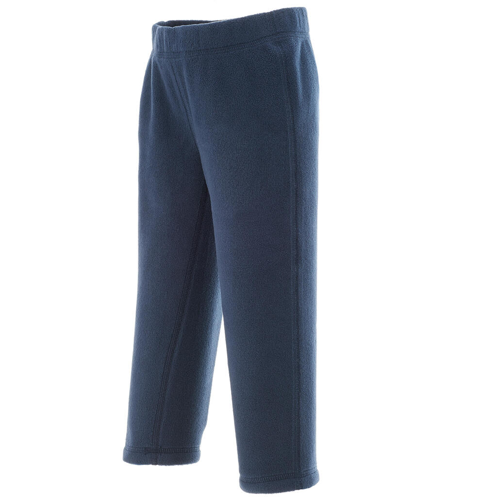 Kids' 2-6 Years Hiking Fleece Trousers MH100 - Navy blue