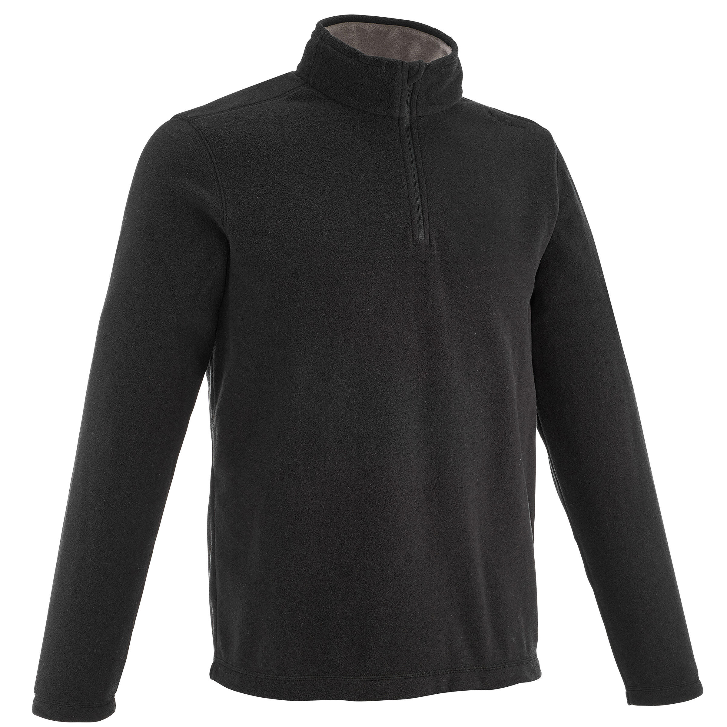 Forclaz 50 Men's Mountain Hiking Fleece - Black - Decathlon