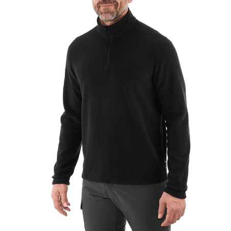 Forclaz 50 Men's Mountain Hiking Fleece - Black