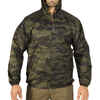 HUNTING JACKET 100 LIGHTWEIGHT AND WATERPROOF CAMO GREEN