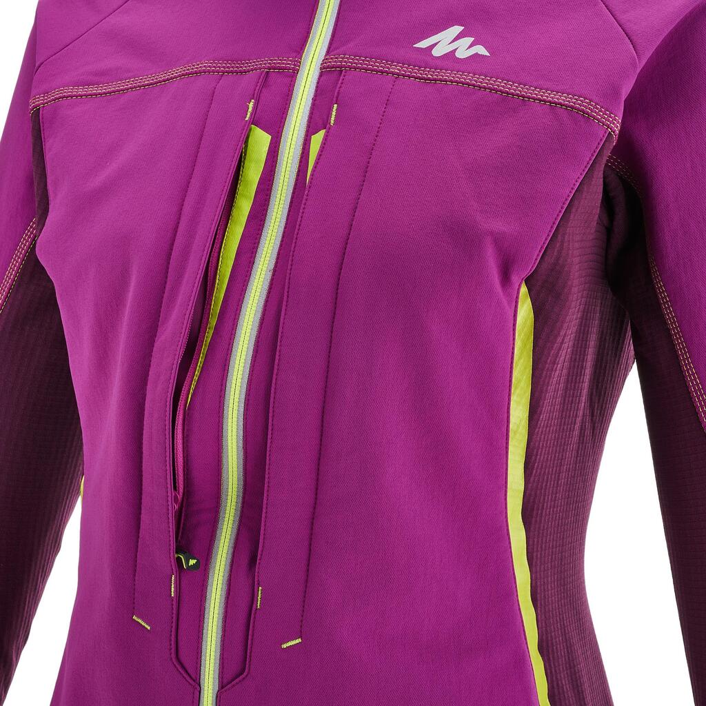 Women's Snow Hiking Warm Softshell Jacket SH900