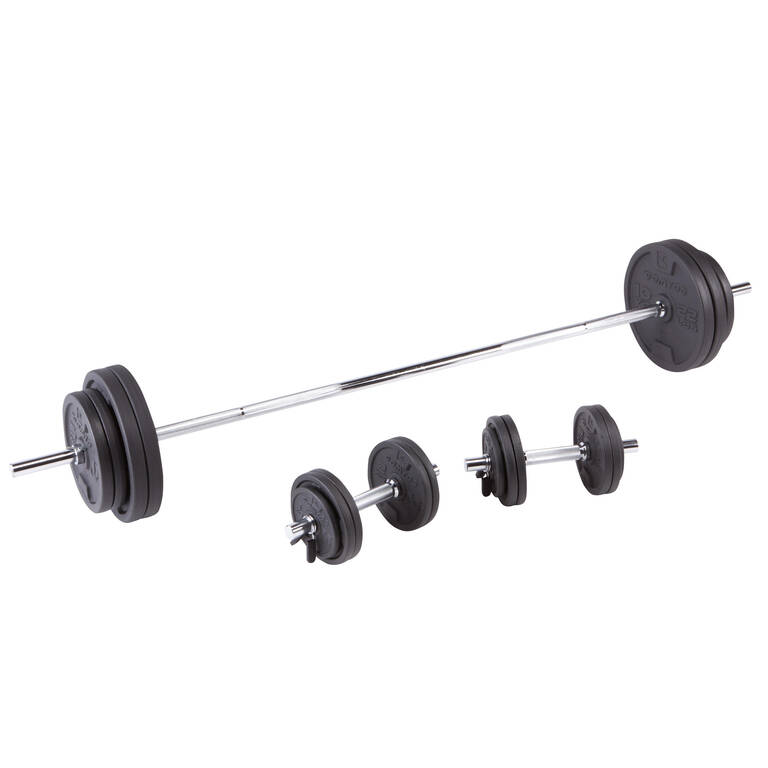 Weight Training Dumbbells and Bars Set 93 kg