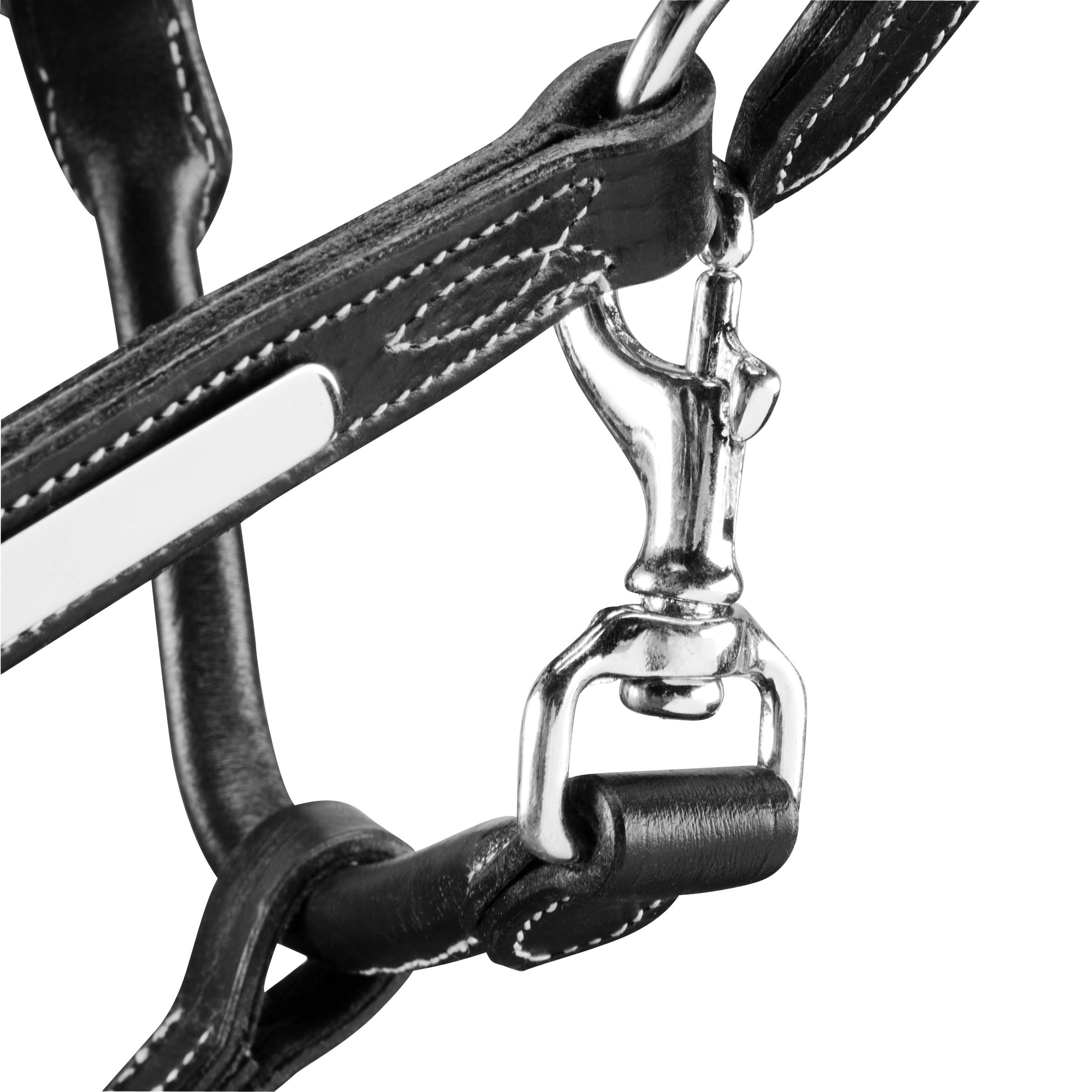 Romeo Horse Riding Leather Horse/Pony Halter - Black 2/9