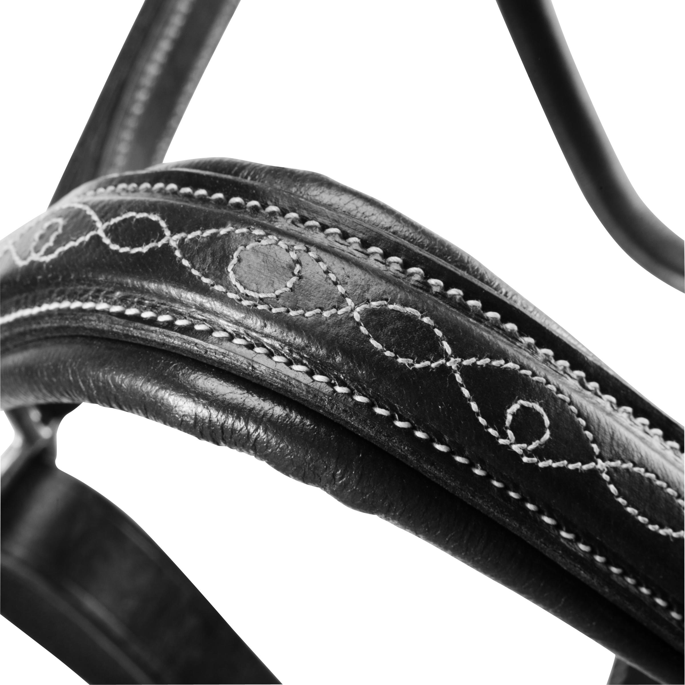Romeo Horse Riding Leather Horse/Pony Halter - Black 4/9