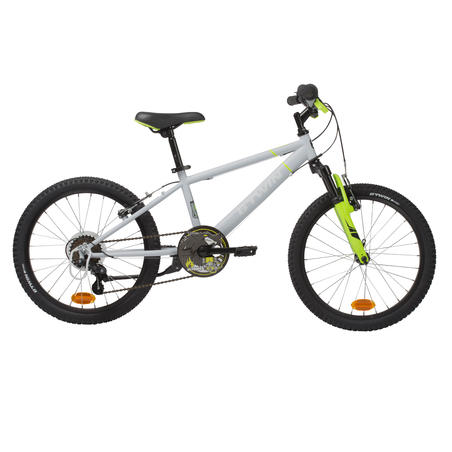 Дитячий гірський велосипед 500, 20", 6-9 років - Сірий/Неоновий жовтий