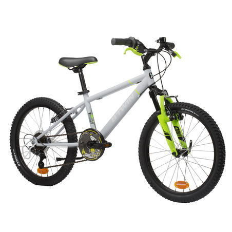 Дитячий гірський велосипед 500, 20", 6-9 років - Сірий/Неоновий жовтий