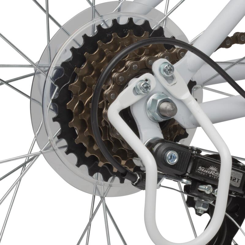 Gruñón Tomate manipular Protector Cambio Bicicleta Junior 20" Pulgadas Blanco | Decathlon