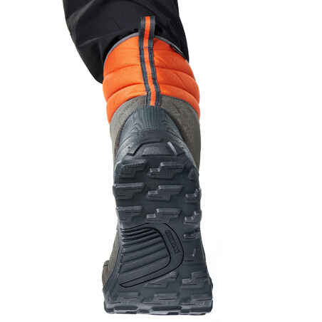 SH300 Men's Warm and Waterproof Snow Hiking Boots - Dark grey