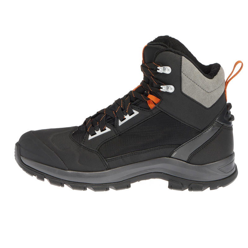 Botas de senderismo en la nieve hombre SH500 active cálidas e impermeables negro Botas de senderismo en la nieve hombre SH500 active cálidas e impermeables negro