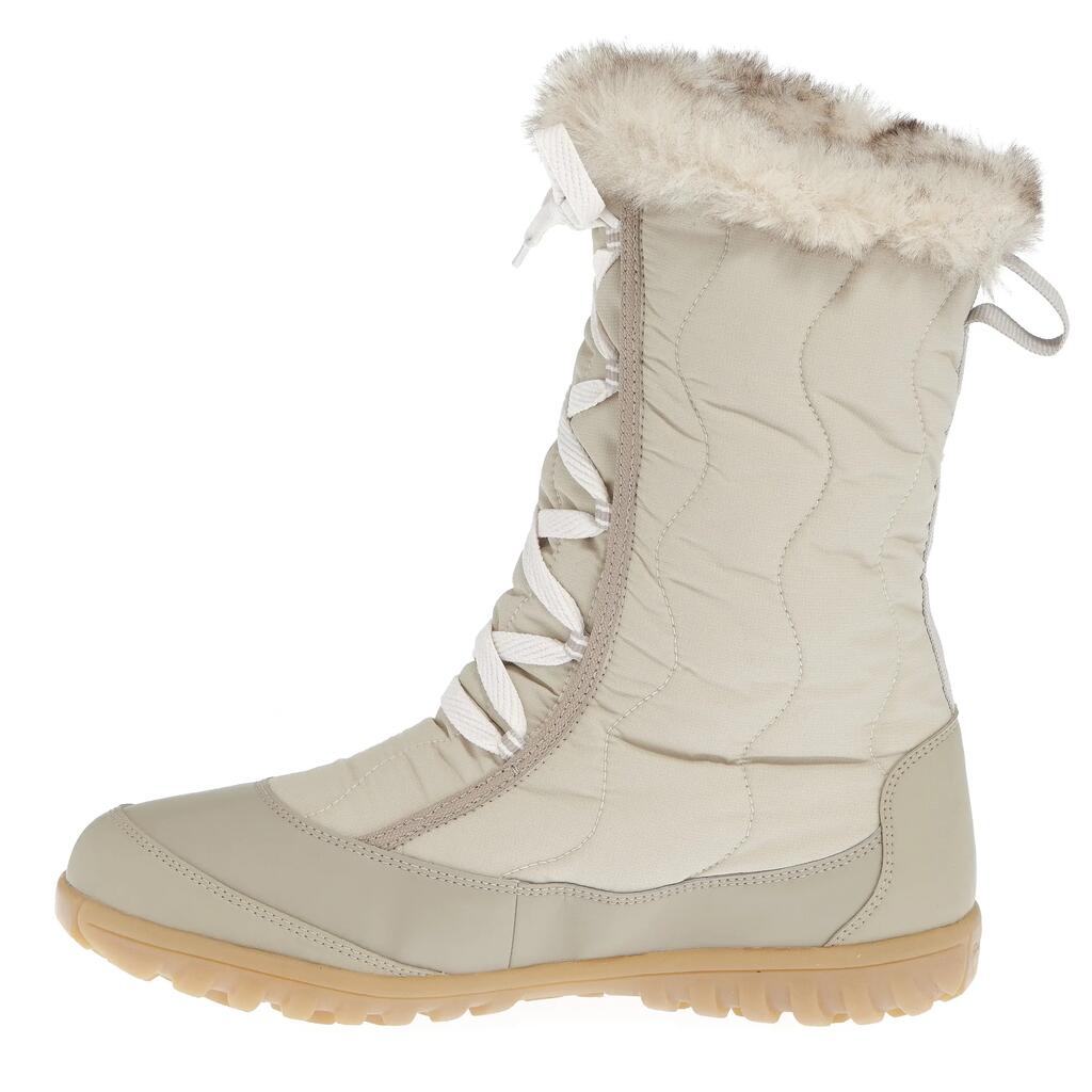 Schneestiefel Winterwandern SH500 X-Warm wasserdicht Schnürsenkel Damen 