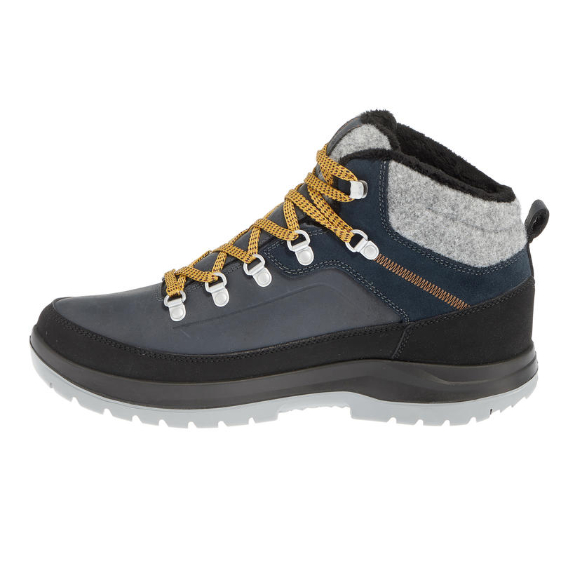 Men's snow hiking boots x-warm mid SH500 - blue. - Decathlon