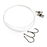 Bas de ligne pêche carnassier THIN & FIGHT SIMPLE/FLUORO 5KG
