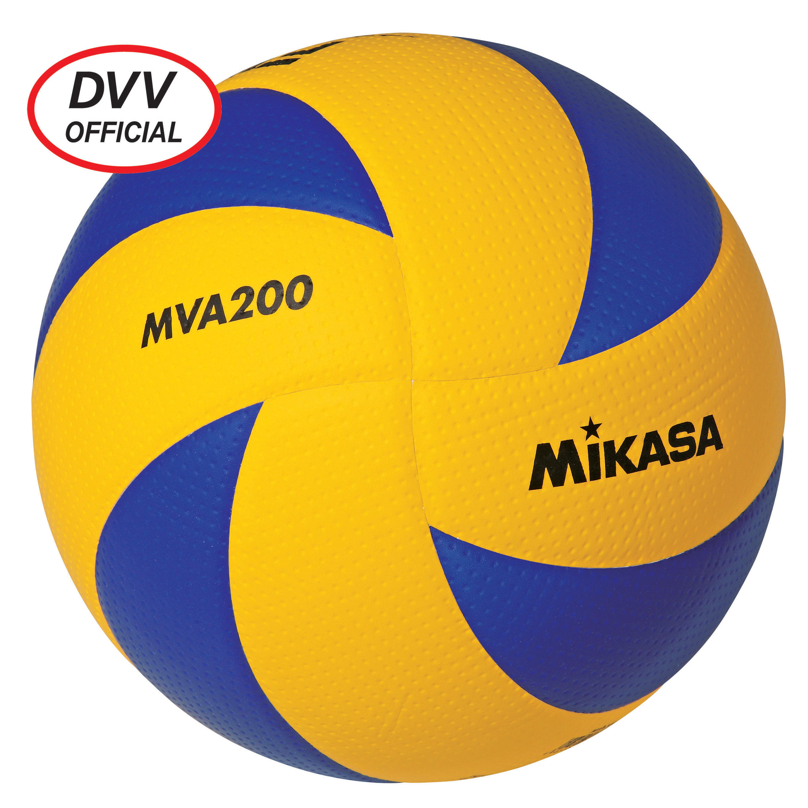 Volleyball MVA 200 Indoor gelb/blau Mikasa DECATHLON