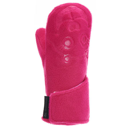 Children's fleece hiking mittens MH100 - Pink