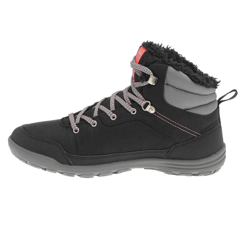 Women's Arpenaz 100 mid Warm waterproof hiking shoes Black