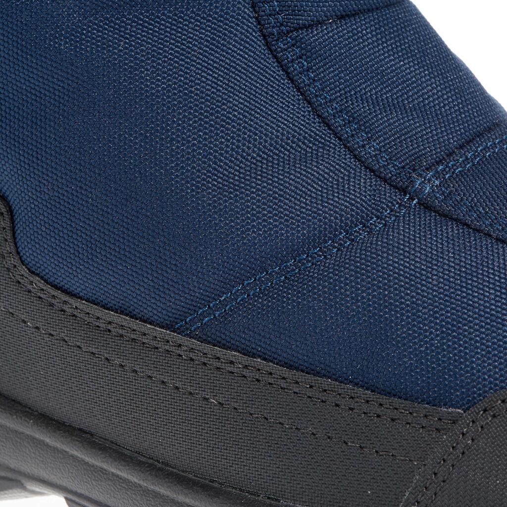 Pánska vysoká hrejivá obuv SH100 na zimnú turistiku X-warm modrá
