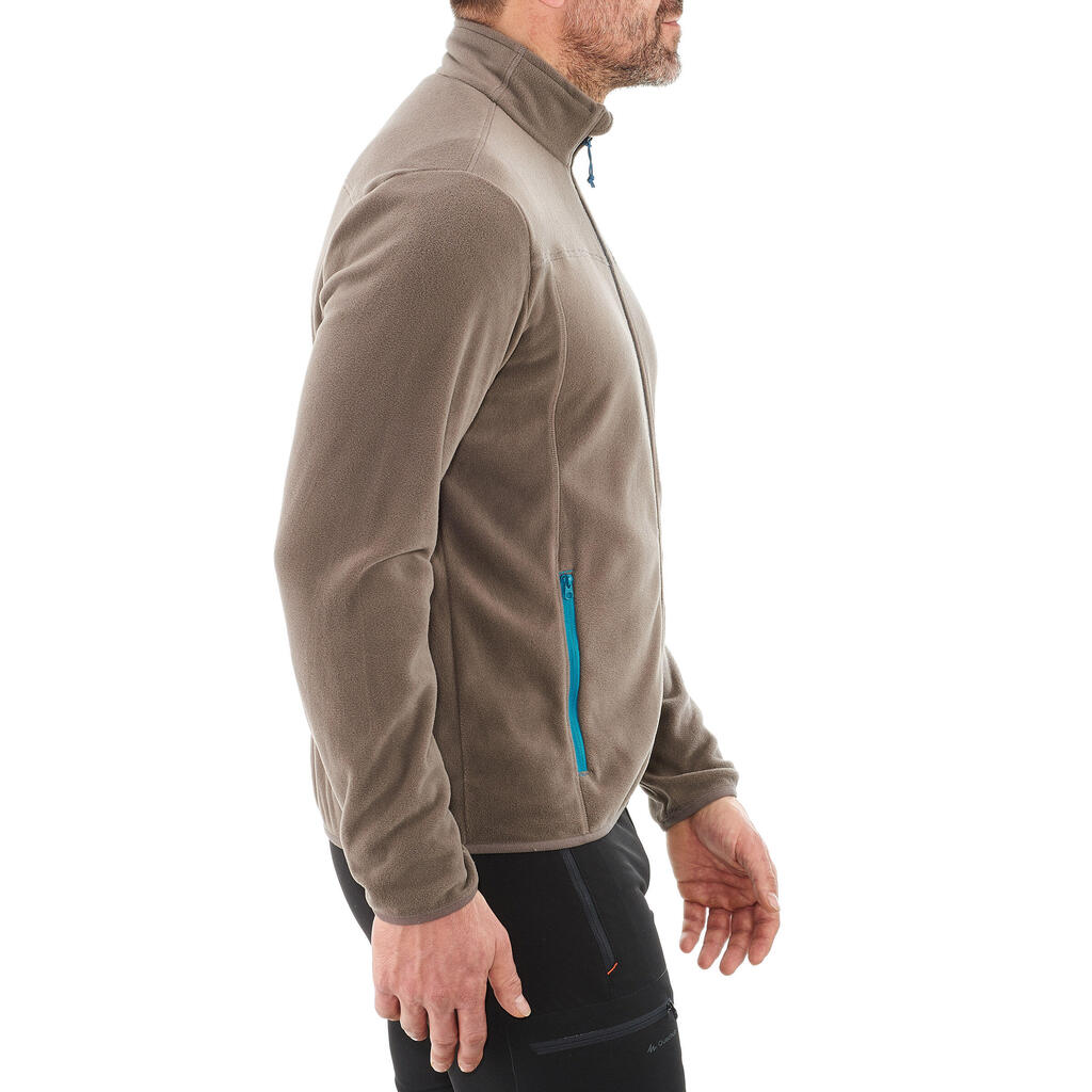 Fleecejacke Forclaz 200 Herren, grün-kariert