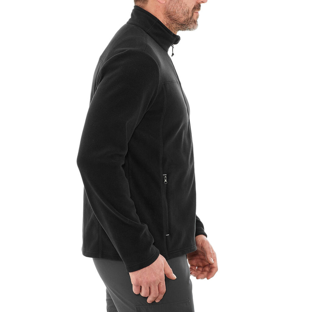 Fleecejacke Forclaz 200 Herren, grün-kariert