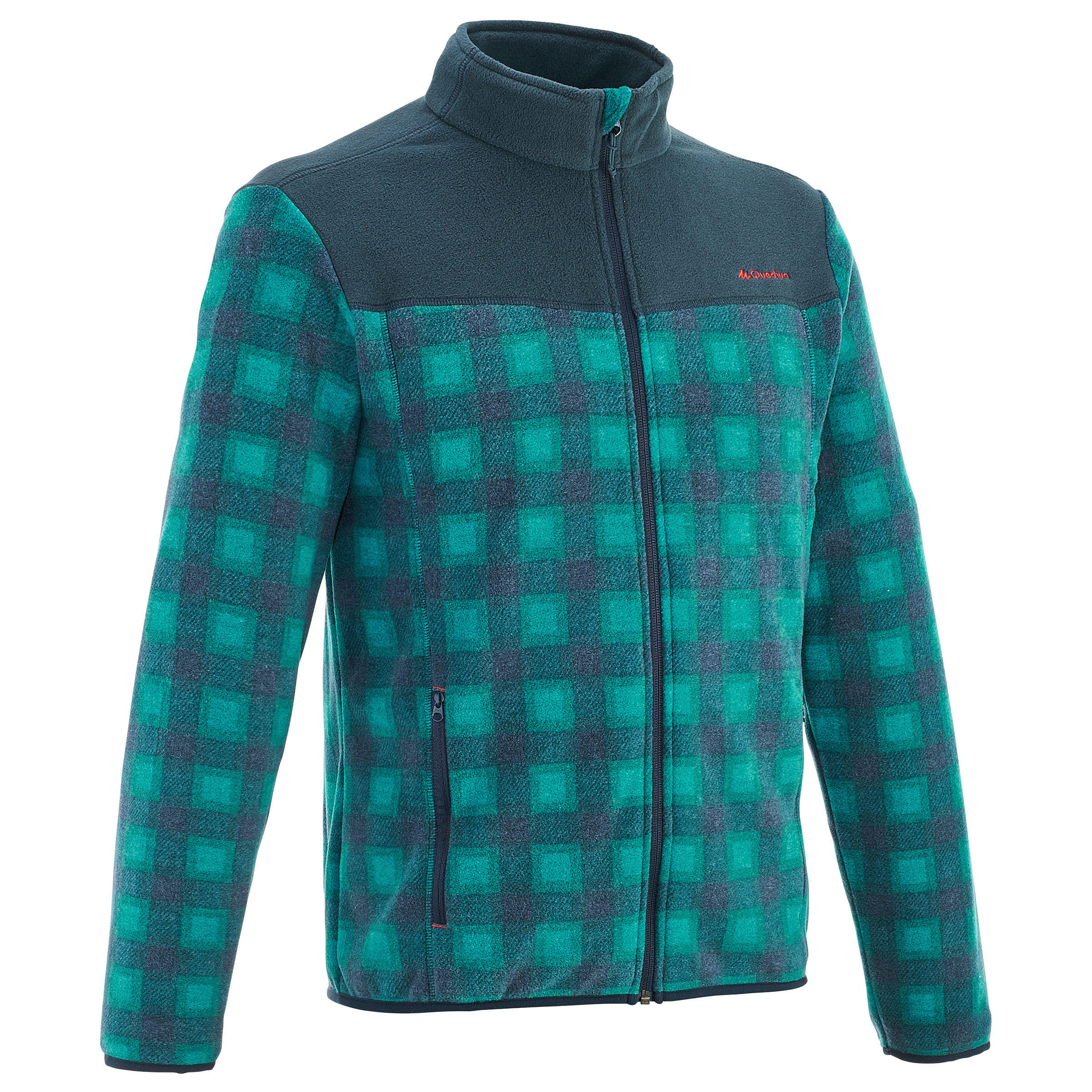 Men's Fleece Forclaz 200 - blue check
