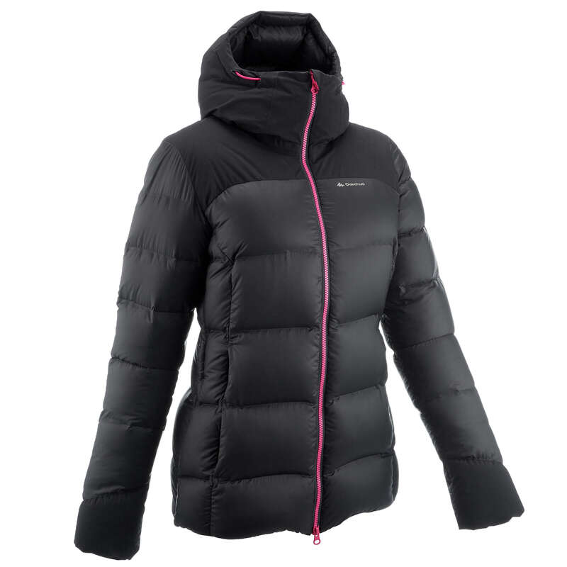 WOMEN DOWN JACKET, VEST MOUNTAIN TREK Trekking - W Down Jacket Trek 900 - black FORCLAZ - Trekking