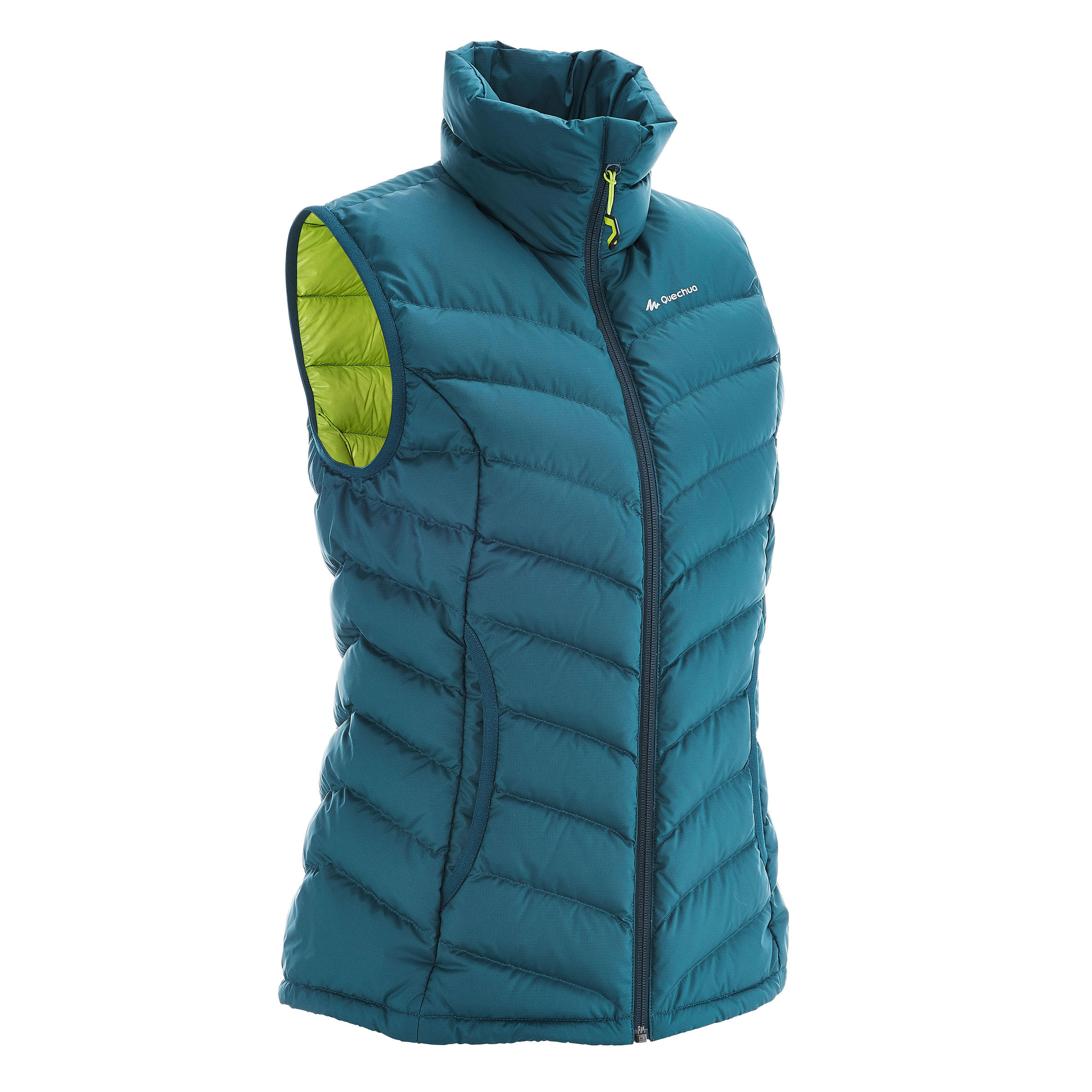 FORCLAZ Xwarm Full Down Women's Hiking Gilet (sleeveless quilted jacket) - Blue