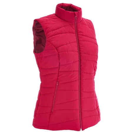 Chaleco (plumas sin mangas) campamento dama Arpenaz 20 rosa