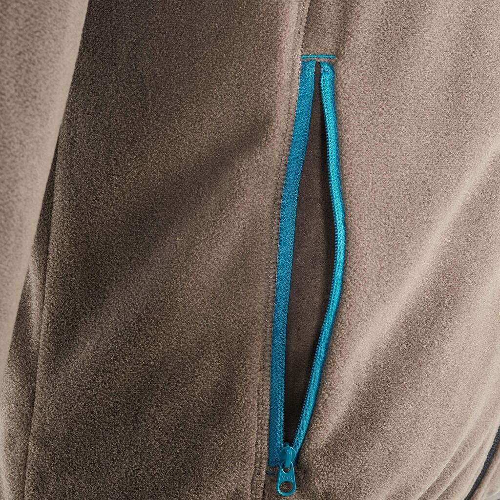 Fleecejacke Forclaz 200 Herren, grün-kariert