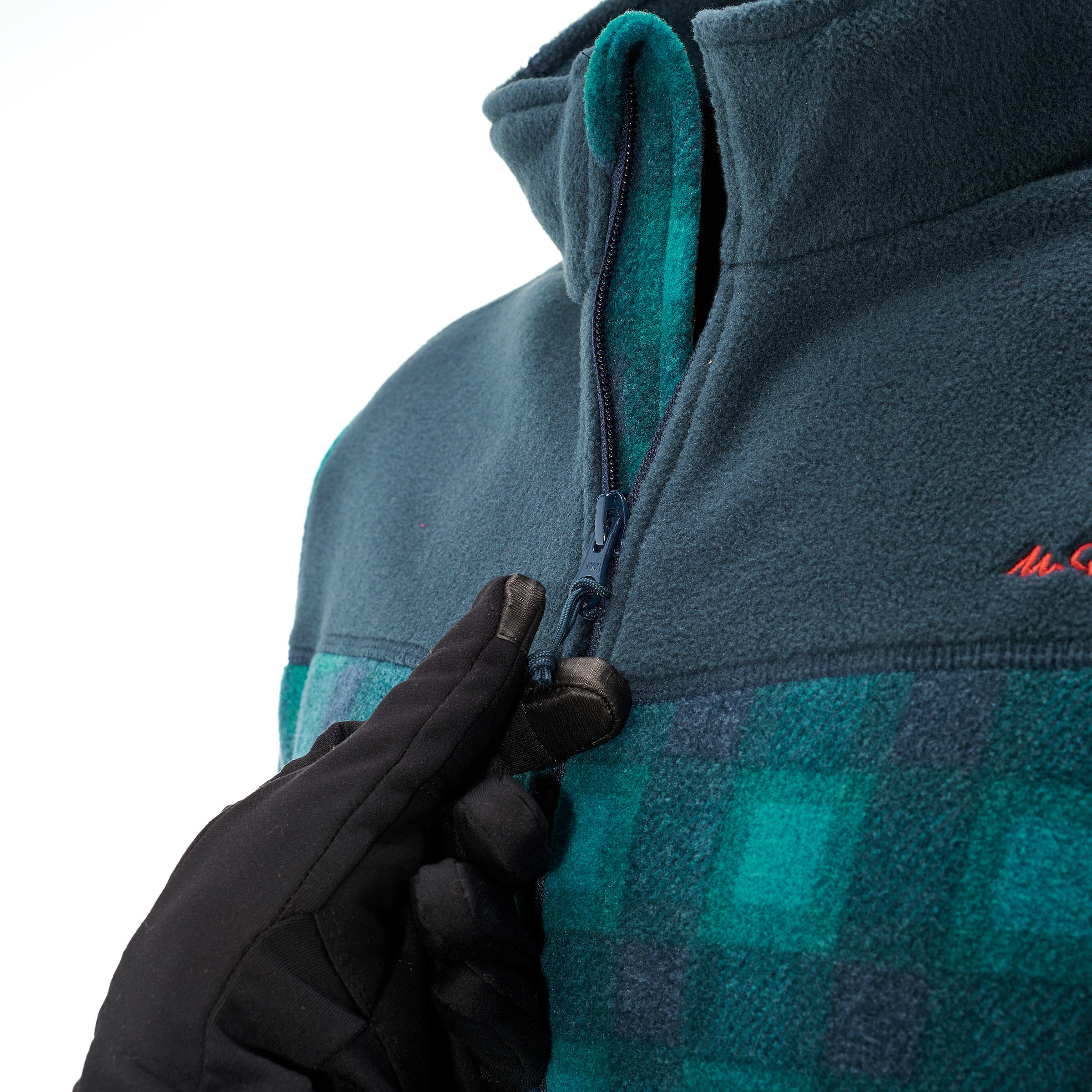 Men's Fleece Forclaz 200 - blue check