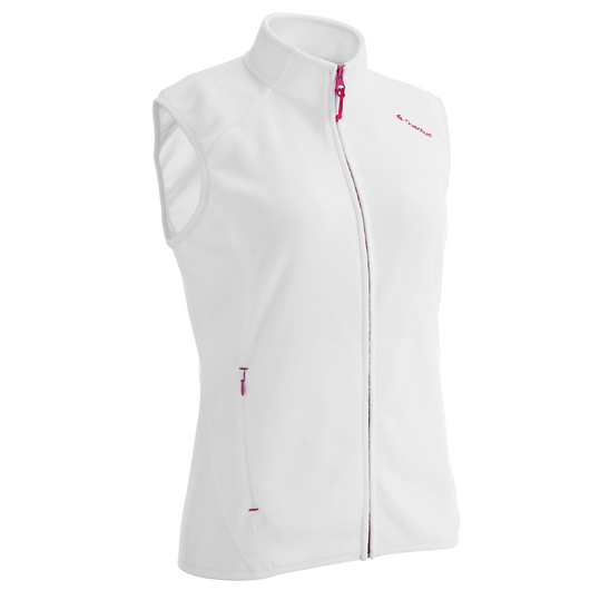 Gilet polaire de randonnée montagne femme MH120 Blanc