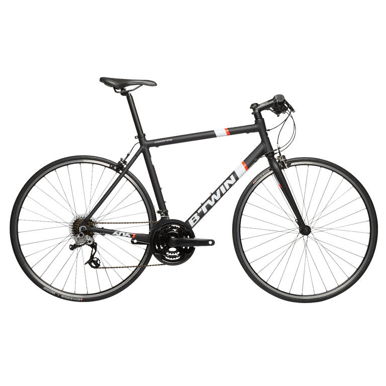 Triban 500 FB Road Bike Black/White/Orange